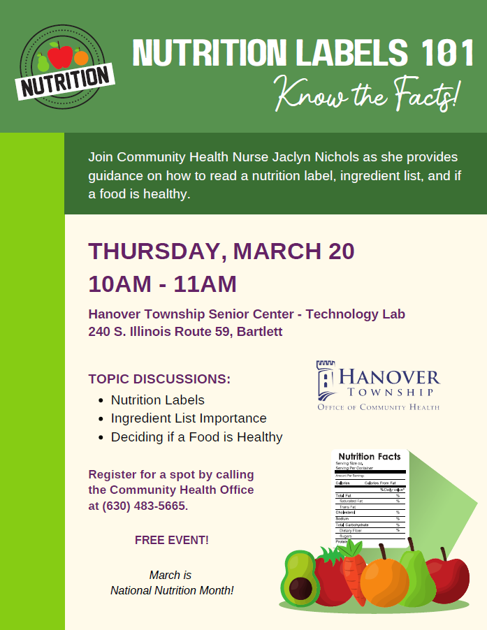 Nutrition Label Flyer Image