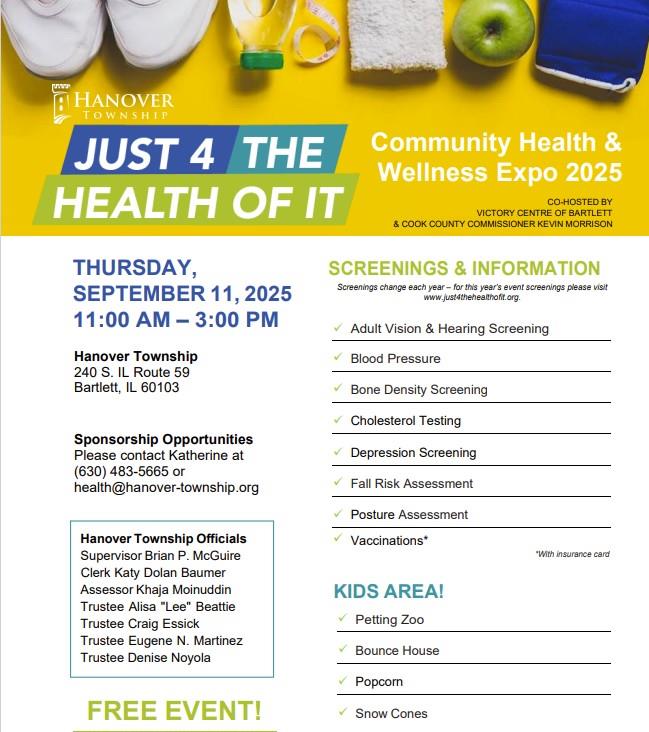 2025 Just 4 the Health of It - Event Flyer