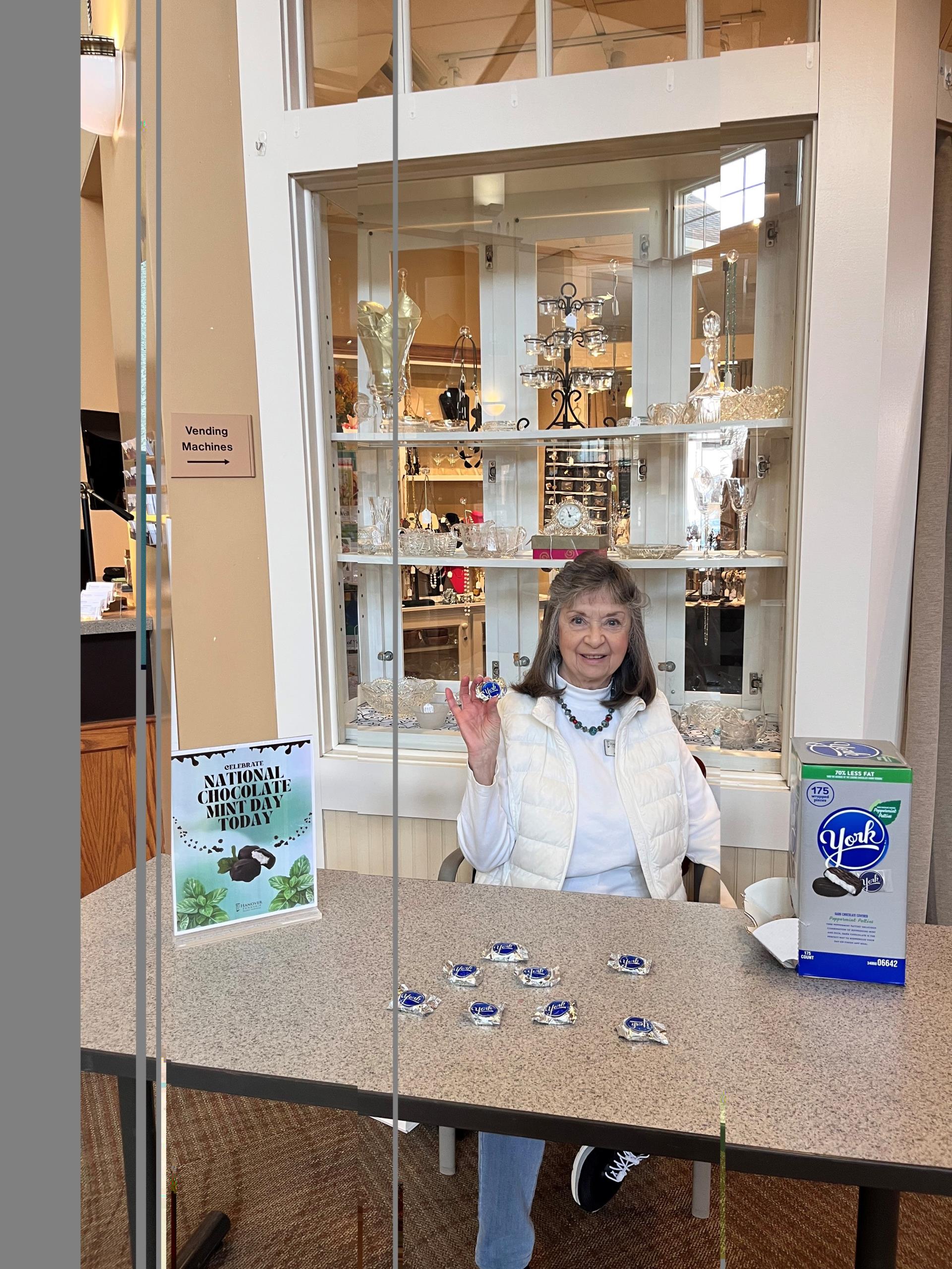 Volunteer Chris Lilla Pop-Up National Chocolate Mint Day